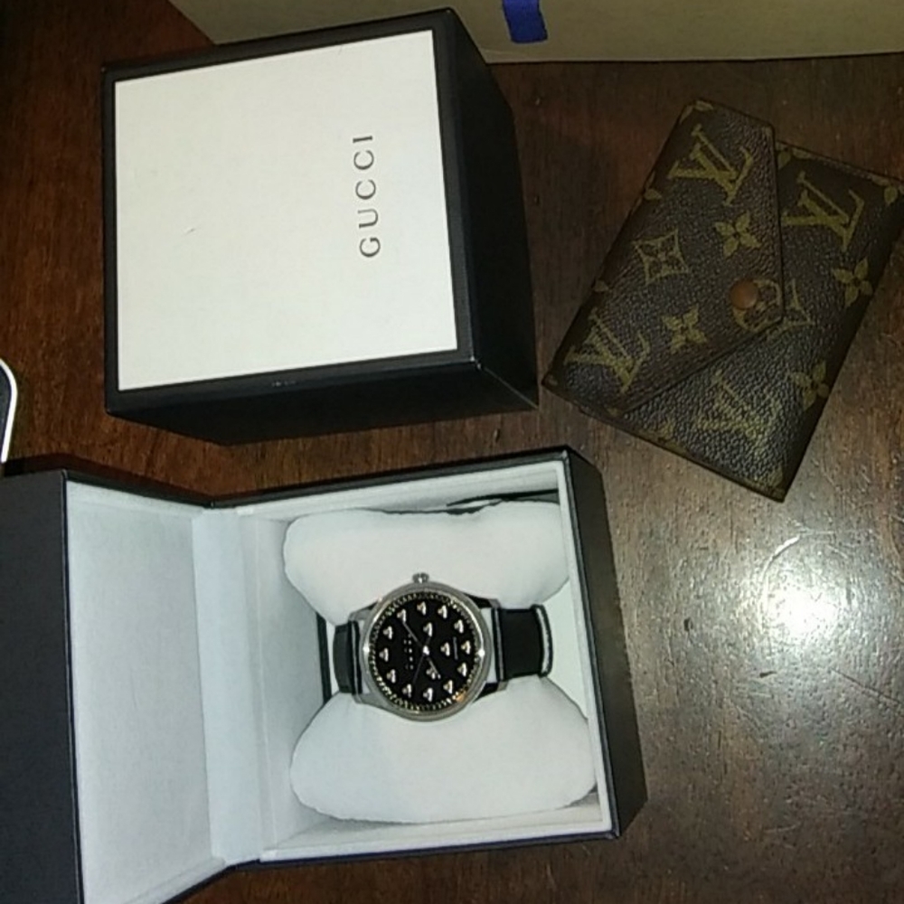 Gucci 42 MM Leather Wristband Watch